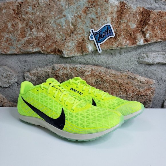 Nike Zoom Rival Waffle 5 Track and Field Volt Green/Black Men Sz 7.5 CZ1804-702